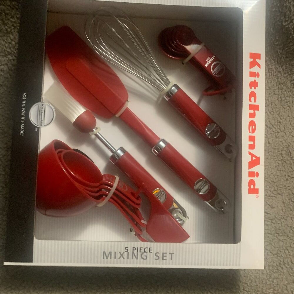 Kitchenaid 5 Piece Mixing Set Red. Kitchenaid. Red. Cooking Utensils.